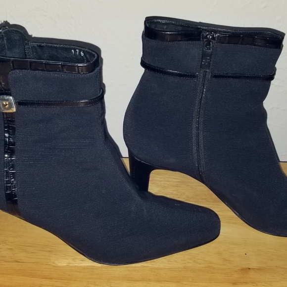 Brighton Regina 176 Black fabric ankle boot - Picture 9 of 16